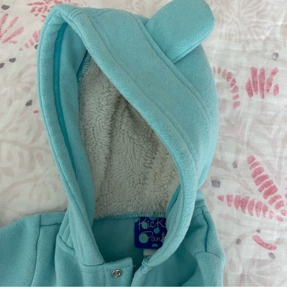 Kickee Pants Fleece Coverall with Sherpa-Lined Hood Size 6-12 months - Picture 7 of 7